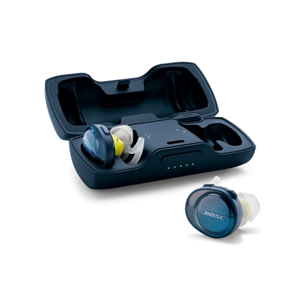 Наушники Bose SoundSport Free Navy-Citron Синий Беспроводные/ Спорт photo 4