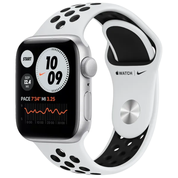 Умные часы Apple Watch SE Nike 1.57"/ MYYD2/ Pure Platinum Серебристый photo 2 Умные часы Apple Watch SE Nike 1.57"/ MYYD2/ Pure Platinum Серебристый photo 2