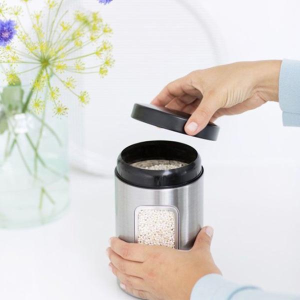 Rezervor de stocare BRABANTIA 299247 1.4 l/ Oțel/ Silver photo 2