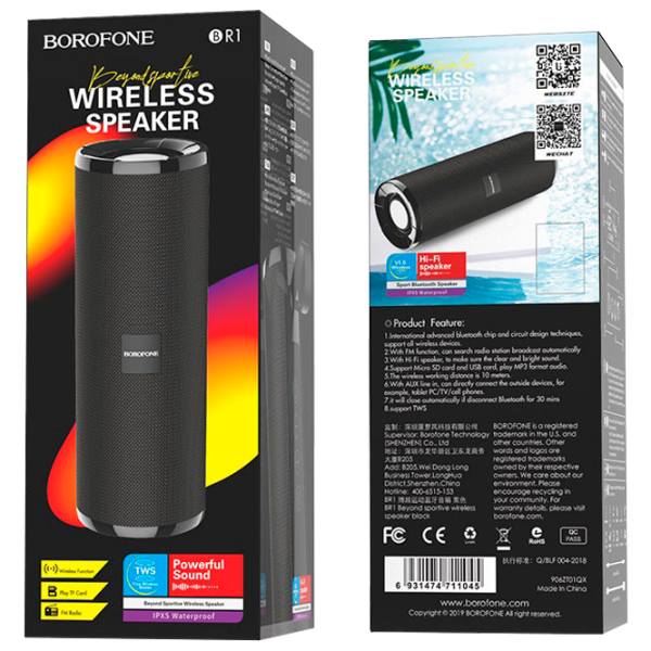 Boxă portabilă Borofone BR1 1 x 5 W/ Black photo 4 Boxă portabilă Borofone BR1 1 x 5 W/ Black photo 4
