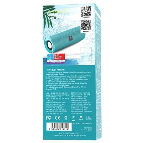 Boxă portabilă Borofone BR1 1 x 5 W/ Blue photo 4 Boxă portabilă Borofone BR1 1 x 5 W/ Blue photo 4