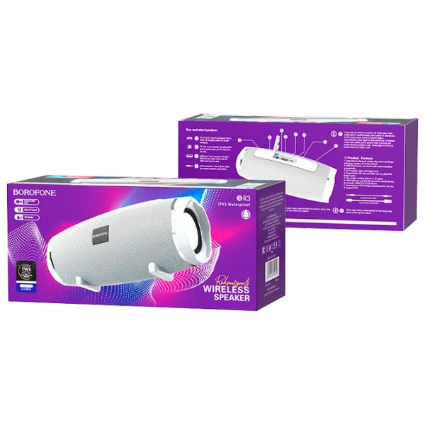 Портативная колонка Borofone BR3 2 x 5 Вт/ Серый photo 4