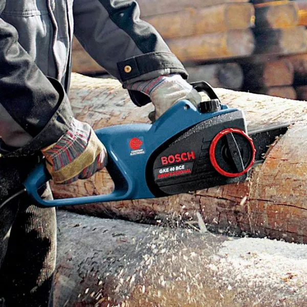 Цепная пила Bosch GKE 40 BCE (0601597703) Электрическая/ Синий photo 8