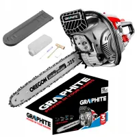 Fierăstrău cu lanţ Graphite 58G943 pe benzină/ Gray photo 2