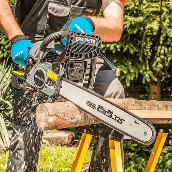 Fierăstrău cu lanţ Graphite 58G943 pe benzină/ Gray photo 6