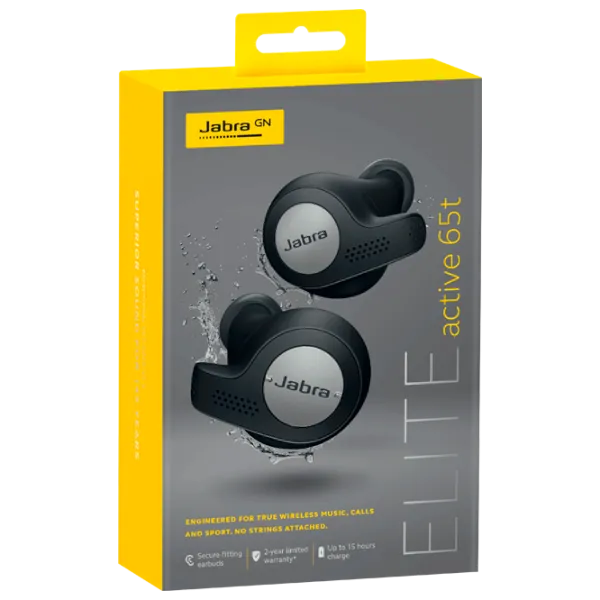 Наушники Jabra Elite 65t Earbuds Titanium Черный Беспроводные/ Спорт photo 5