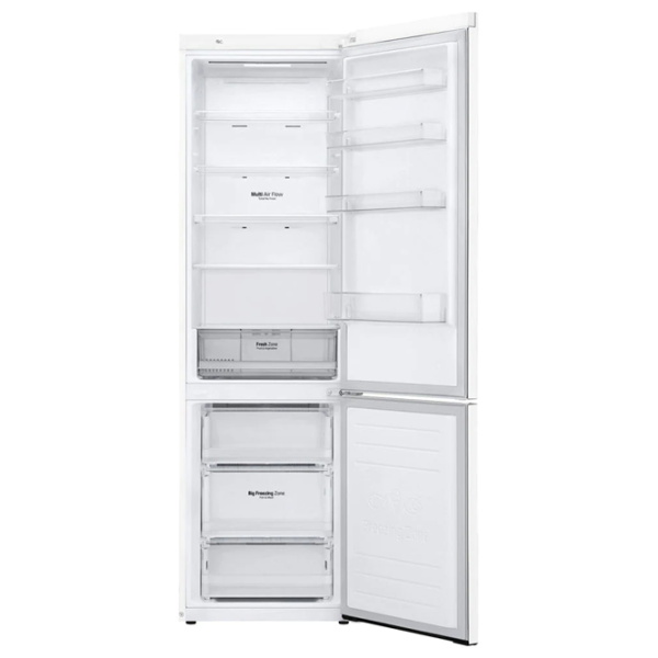 Frigider LG GA-B509MQSL cu congelator jos 384 l / 203 cm / White photo 3