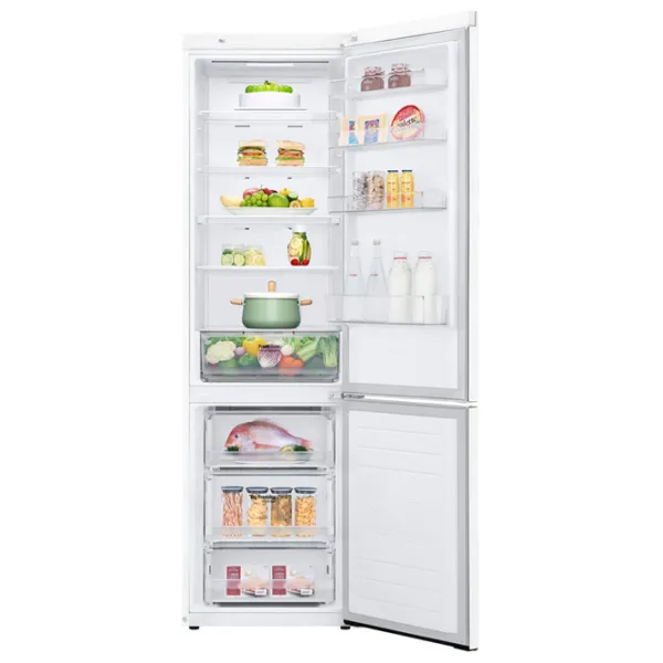 Frigider LG GA-B509MQSL cu congelator jos 384 l / 203 cm / White photo 4