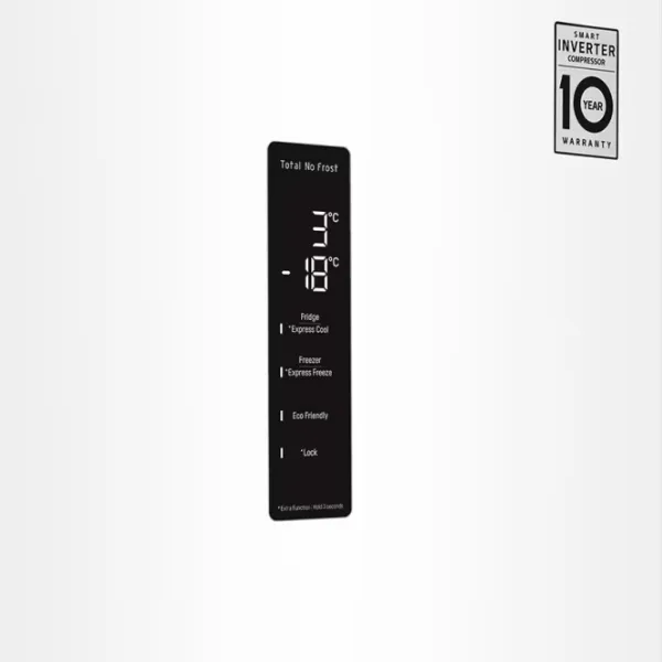 Frigider LG GA-B509MQSL cu congelator jos 384 l / 203 cm / White photo 5