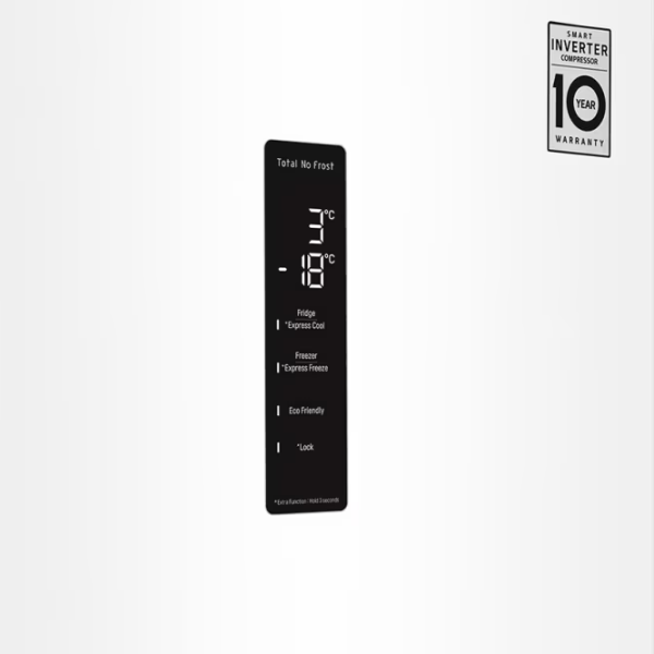 Frigider LG GA-B509MQSL cu congelator jos 384 l / 203 cm / White photo 5