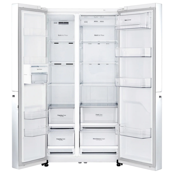 Frigider LG GC-B247SVDC Side by Side 626 l / 179 cm / White photo 4