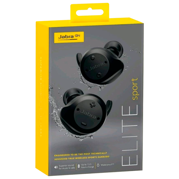 Наушники Jabra Elite Sport v2 Черный Беспроводные/ Спорт photo 5