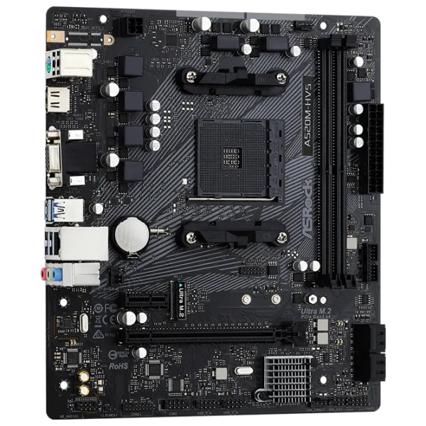 Материнская плата ASRock A520M-HVS mATX/ AMD A520M photo 2