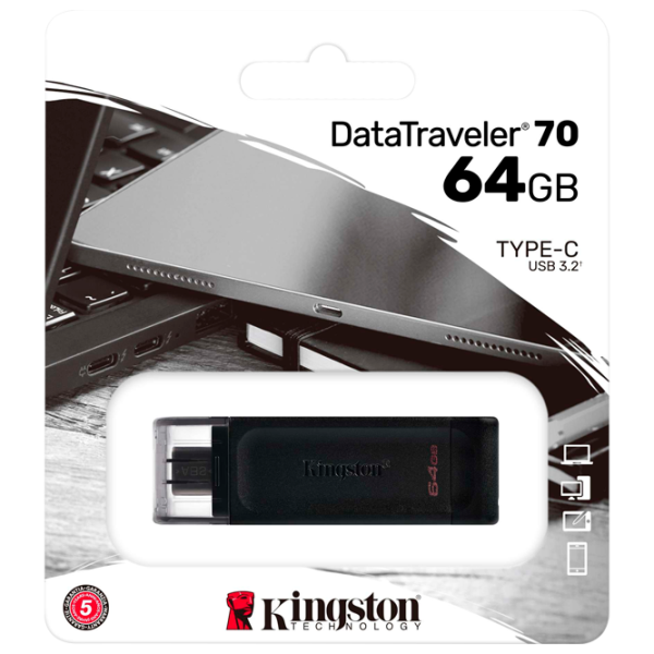 Kingston DataTravel 70 64 ГБ Черный photo 6