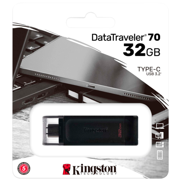 Kingston DataTravel 70 32 GB Black photo 6