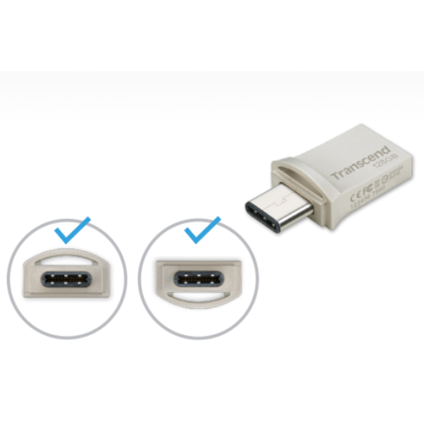 Transcend JetFlash 890 128 GB Silver photo 6