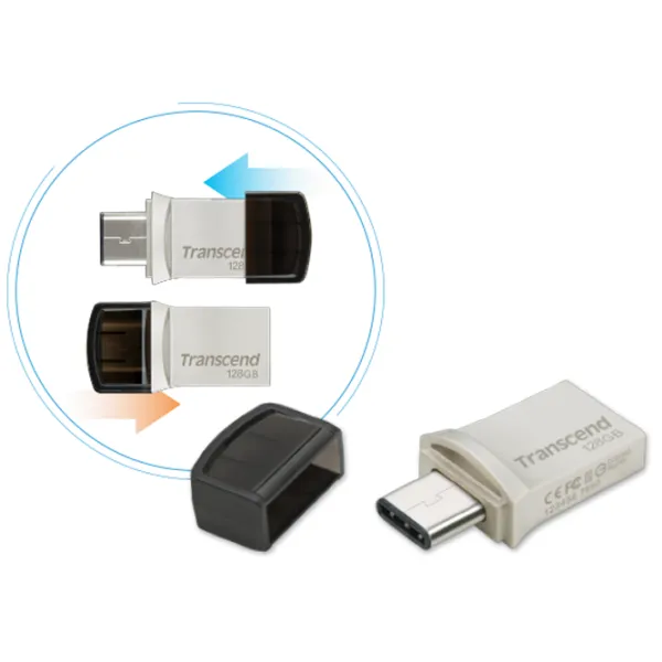 Transcend JetFlash 890 128 GB Silver photo 7