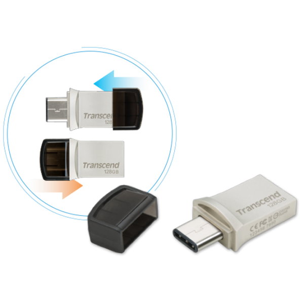 Transcend JetFlash 890 128 GB Silver photo 7