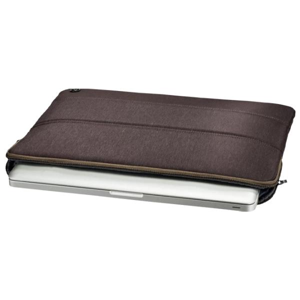 Чехол для ноутбука Hama MANCHESTER 14.1"/ Коричневый photo 3 Чехол для ноутбука Hama MANCHESTER 14.1"/ Коричневый photo 3
