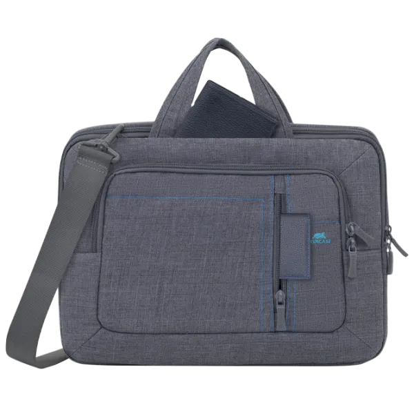 Сумка для ноутбука RivaCase Canvas 13.3"/ Серый photo 2
