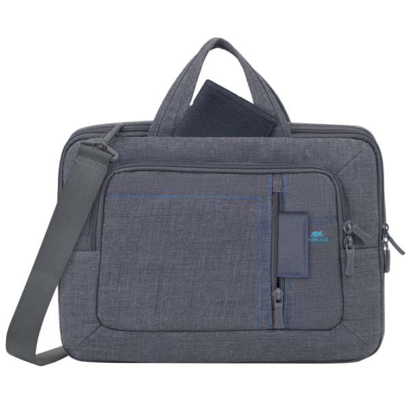 Сумка для ноутбука RivaCase Canvas 13.3"/ Серый photo 2