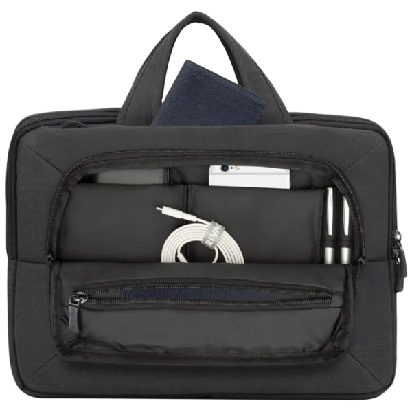 Сумка для ноутбука RivaCase Canvas 13.3"/ Черный photo 2
