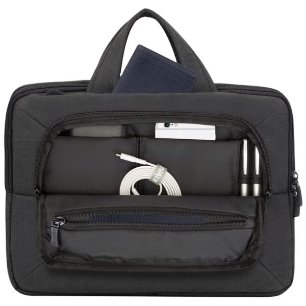 Сумка для ноутбука RivaCase Canvas 13.3"/ Черный photo 2