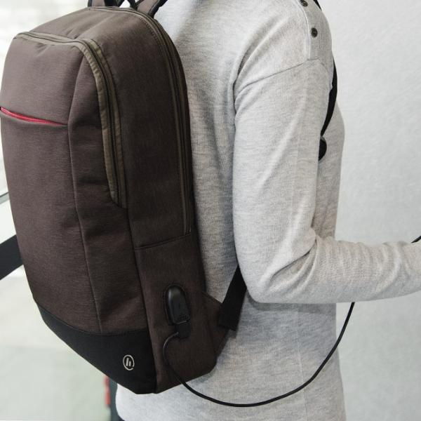 Рюкзак Hama MANCHESTER 15.6"/ Черный Коричневый photo 5 Рюкзак Hama MANCHESTER 15.6"/ Черный Коричневый photo 5