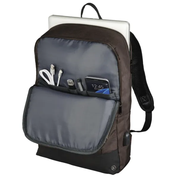 Рюкзак Hama MANCHESTER 15.6"/ Черный Коричневый photo 6 Рюкзак Hama MANCHESTER 15.6"/ Черный Коричневый photo 6