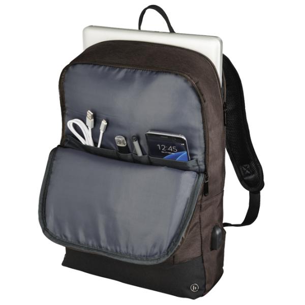 Рюкзак Hama MANCHESTER 15.6"/ Черный Коричневый photo 6 Рюкзак Hama MANCHESTER 15.6"/ Черный Коричневый photo 6
