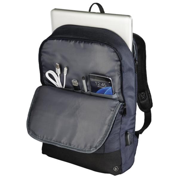 Рюкзак Hama MANCHESTER 15.6"/ Черный Синий photo 6 Рюкзак Hama MANCHESTER 15.6"/ Черный Синий photo 6