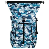 Rucsac Hama Roll-Top 15.6"/ Camouflage Blue photo 2