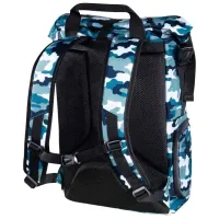 Rucsac Hama Roll-Top 15.6"/ Camouflage Blue photo 3