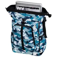 Rucsac Hama Roll-Top 15.6"/ Camouflage Blue photo 4