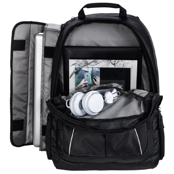 Рюкзак Hama Vienna 17.3"/ Белый Черный photo 4 Рюкзак Hama Vienna 17.3"/ Белый Черный photo 4