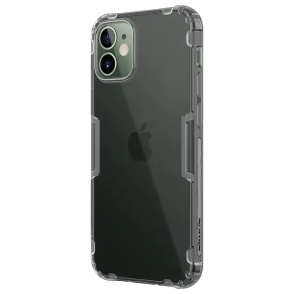 Husă pentru smartphone Apple iPhone 12 mini Nillkin/ Back/ TPU/ Transparent Gray photo 2