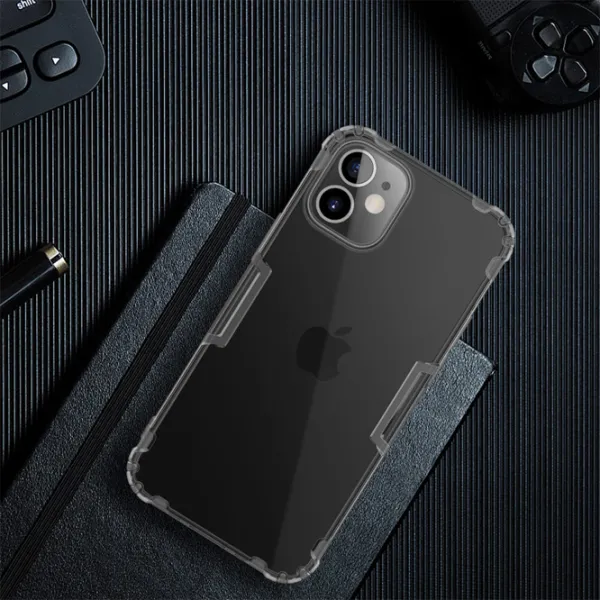 Husă pentru smartphone Apple iPhone 12 mini Nillkin/ Back/ TPU/ Transparent Gray photo 4