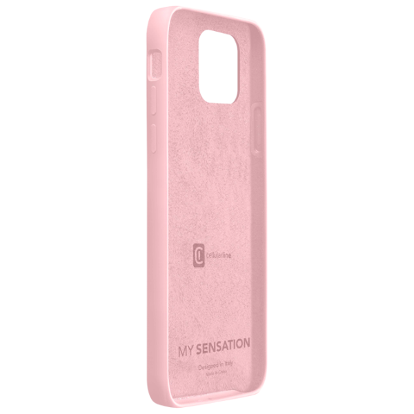 Husă pentru smartphone Apple iPhone 12 mini Cellularline/ Back/ Silicon/ Pink photo 2