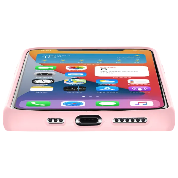 Husă pentru smartphone Apple iPhone 12 mini Cellularline/ Back/ Silicon/ Pink photo 3