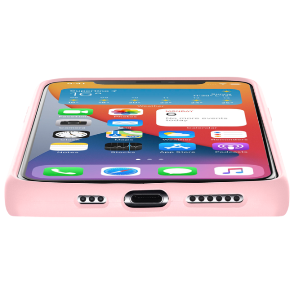 Husă pentru smartphone Apple iPhone 12 mini Cellularline/ Back/ Silicon/ Pink photo 3