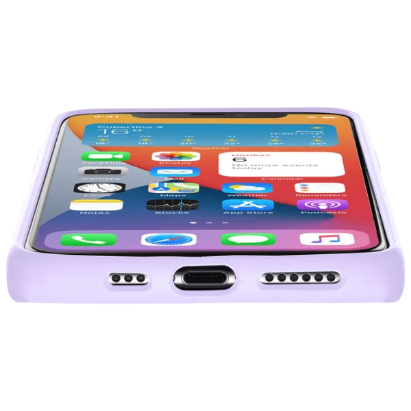 Husă pentru smartphone Apple iPhone 12 mini Cellularline/ Back/ Silicon/ Purple photo 3