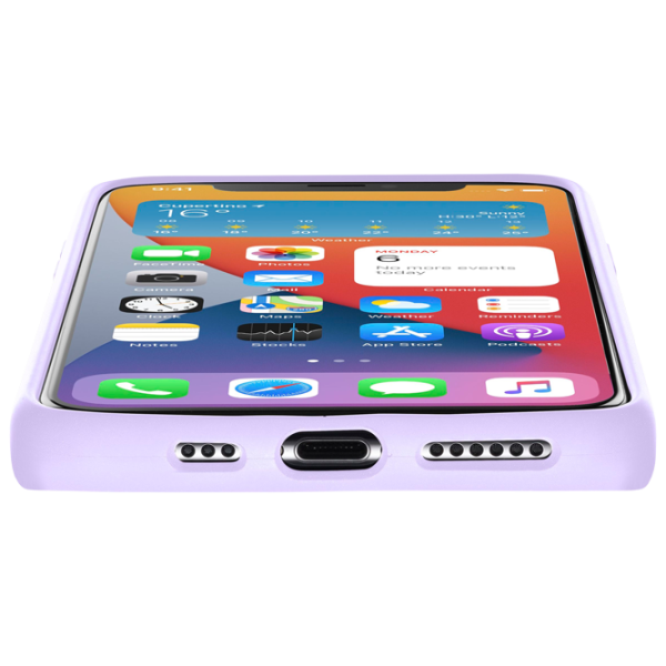 Husă pentru smartphone Apple iPhone 12 mini Cellularline/ Back/ Silicon/ Purple photo 3