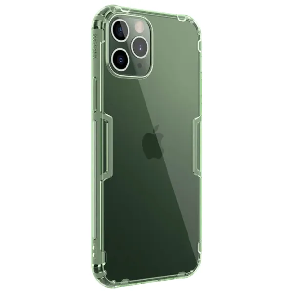 Husă pentru smartphone Apple iPhone 12 Pro Max Nillkin/ Back/ TPU/ Green Transparent photo 2