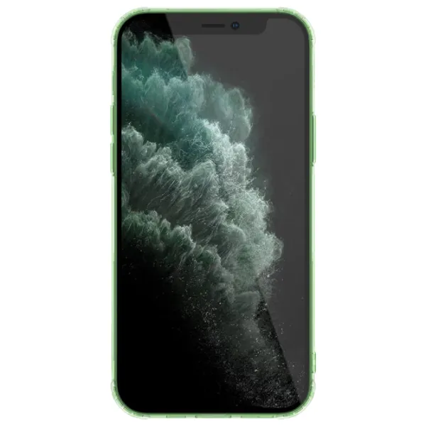 Husă pentru smartphone Apple iPhone 12 Pro Max Nillkin/ Back/ TPU/ Green Transparent photo 3