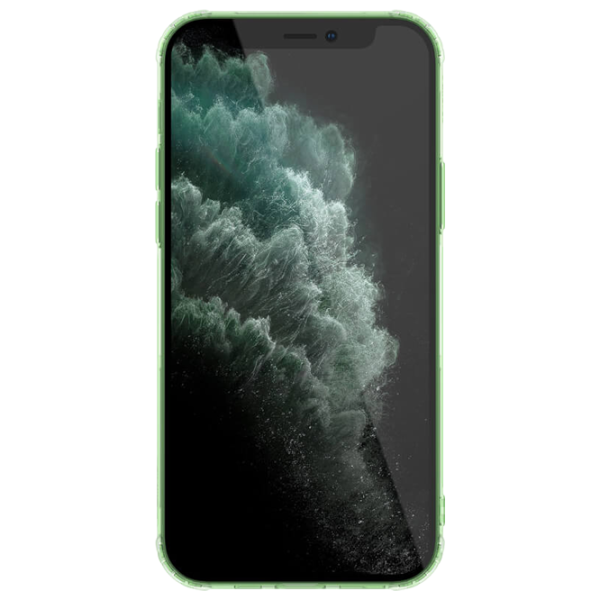 Husă pentru smartphone Apple iPhone 12 Pro Max Nillkin/ Back/ TPU/ Green Transparent photo 3