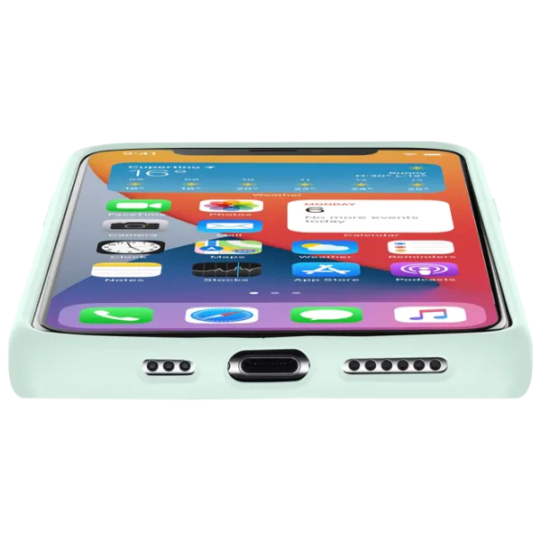 Чехол для смартфона Apple iPhone 12/ 12 Pro Cellularline/ Back/ Силикон/ Зелёный photo 3 Чехол для смартфона Apple iPhone 12/ 12 Pro Cellularline/ Back/ Силикон/ Зелёный photo 3