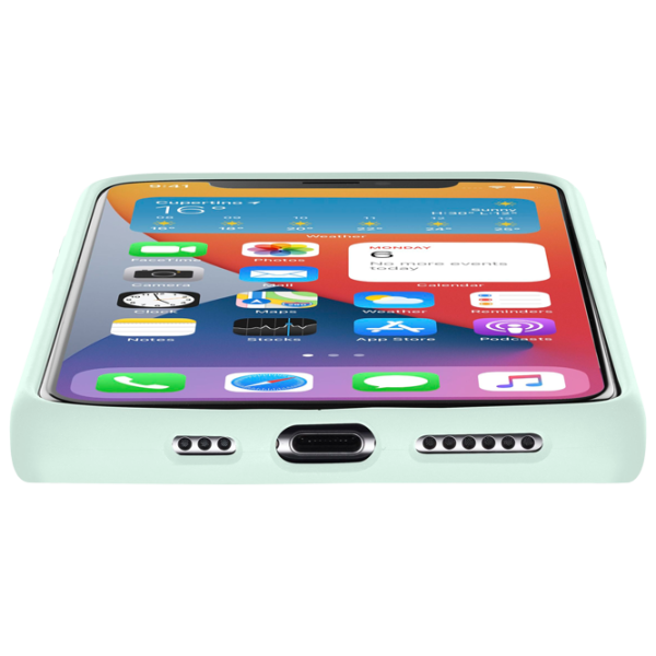 Чехол для смартфона Apple iPhone 12/ 12 Pro Cellularline/ Back/ Силикон/ Зелёный photo 3 Чехол для смартфона Apple iPhone 12/ 12 Pro Cellularline/ Back/ Силикон/ Зелёный photo 3