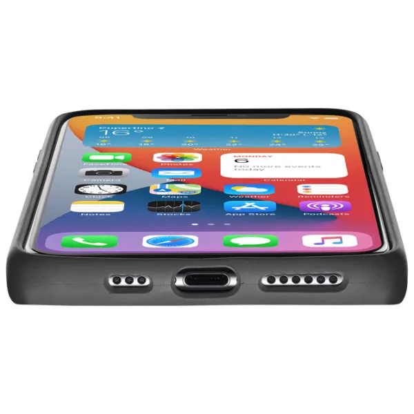 Husă pentru smartphone Apple iPhone 12/ 12 Pro Cellularline/ Back/ Silicon/ Black photo 3
