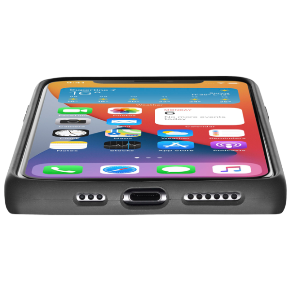Husă pentru smartphone Apple iPhone 12/ 12 Pro Cellularline/ Back/ Silicon/ Black photo 3