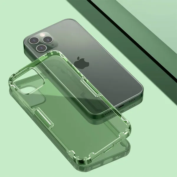 Чехол для смартфона Apple iPhone 12/ 12 Pro Nillkin/ Back/ TPU/ Прозрачный Зелёный photo 4